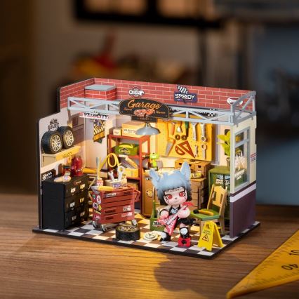 RoboTime - Casa miniatura Garagem 2xAAA
