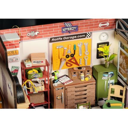 RoboTime - Casa miniatura Garagem 2xAAA