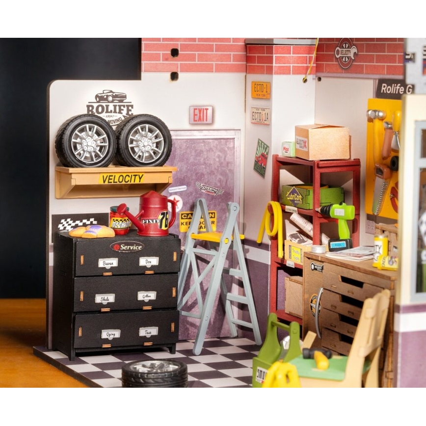 RoboTime - Casa miniatura Garagem 2xAAA