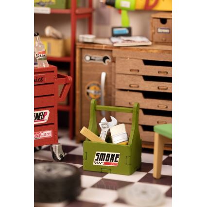 RoboTime - Casa miniatura Garagem 2xAAA