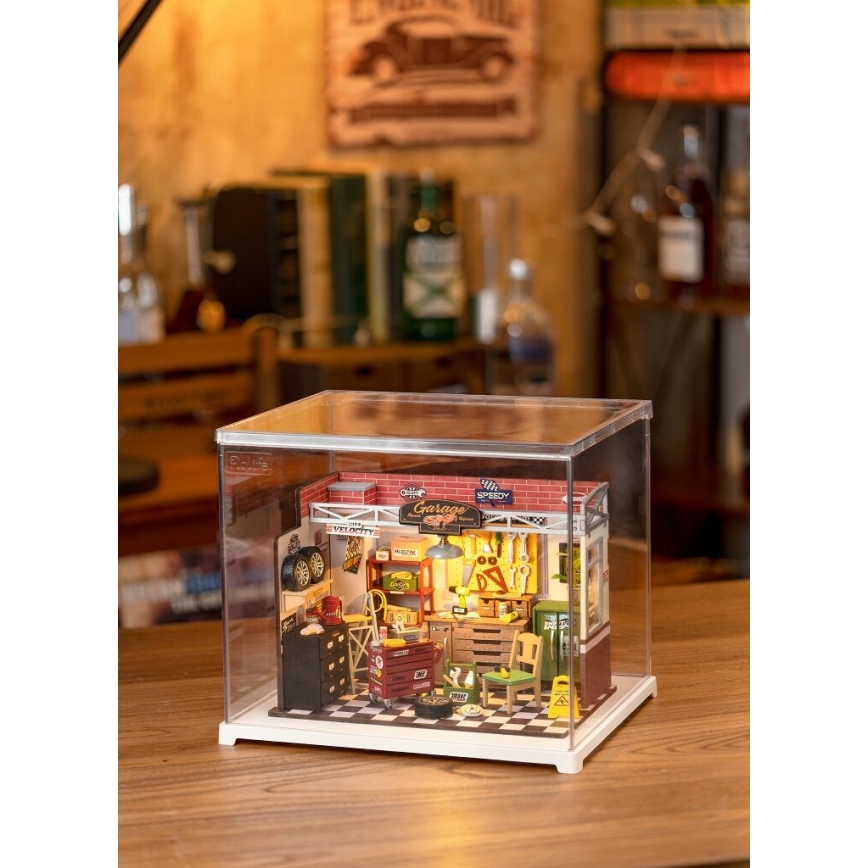 RoboTime - Casa miniatura Garagem 2xAAA