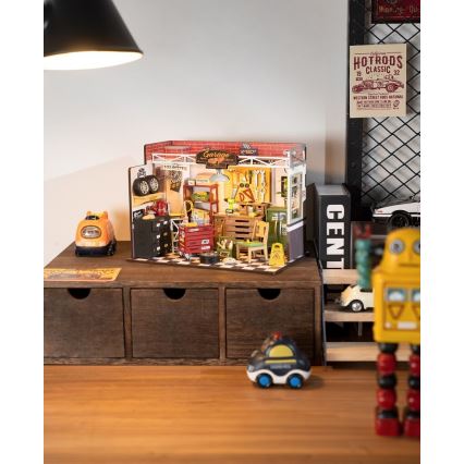 RoboTime - Casa miniatura Garagem 2xAAA