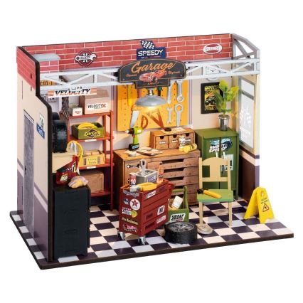 RoboTime - Casa miniatura Garagem 2xAAA