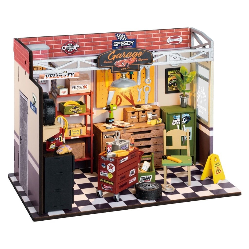 RoboTime - Casa miniatura Garagem 2xAAA