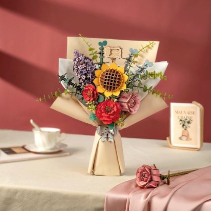 RoboTime - Puzzle 3D de madeira Bouquet