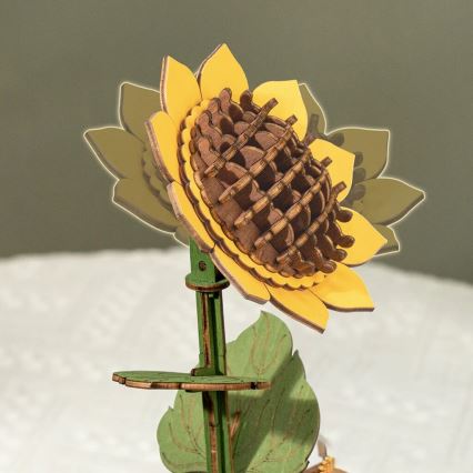 RoboTime - Puzzle 3D de madeira Bouquet