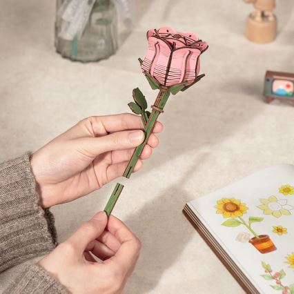 RoboTime - Puzzle 3D de madeira Bouquet