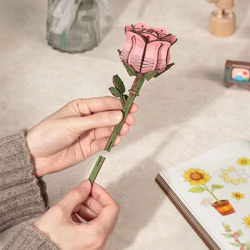 RoboTime - Puzzle 3D de madeira Bouquet