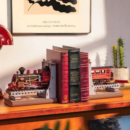 RoboTime - Puzzle 3D Travão para livros Comboio a vapor histórico