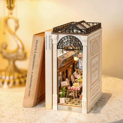 RoboTime - Quebra-cabeça 3D LED Suporte para livros Encontro na galeria com livros 2xAAA