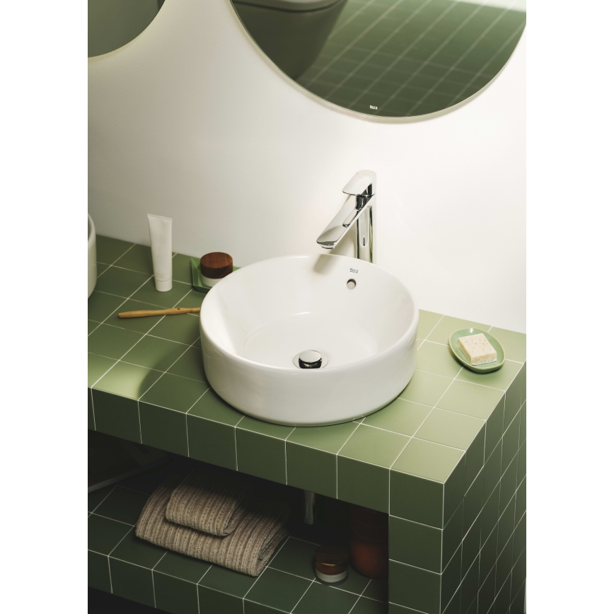 Roca A3270MJ000 - Lavatório de bancada GAP diâmetro 39 cm cerâmica/branco