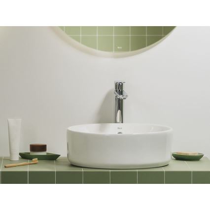 Roca A3270MJ000 - Lavatório de bancada GAP diâmetro 39 cm cerâmica/branco