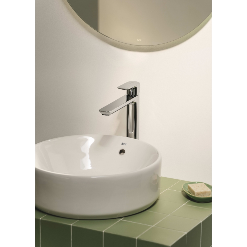 Roca A3270MJ000 - Lavatório de bancada GAP diâmetro 39 cm cerâmica/branco