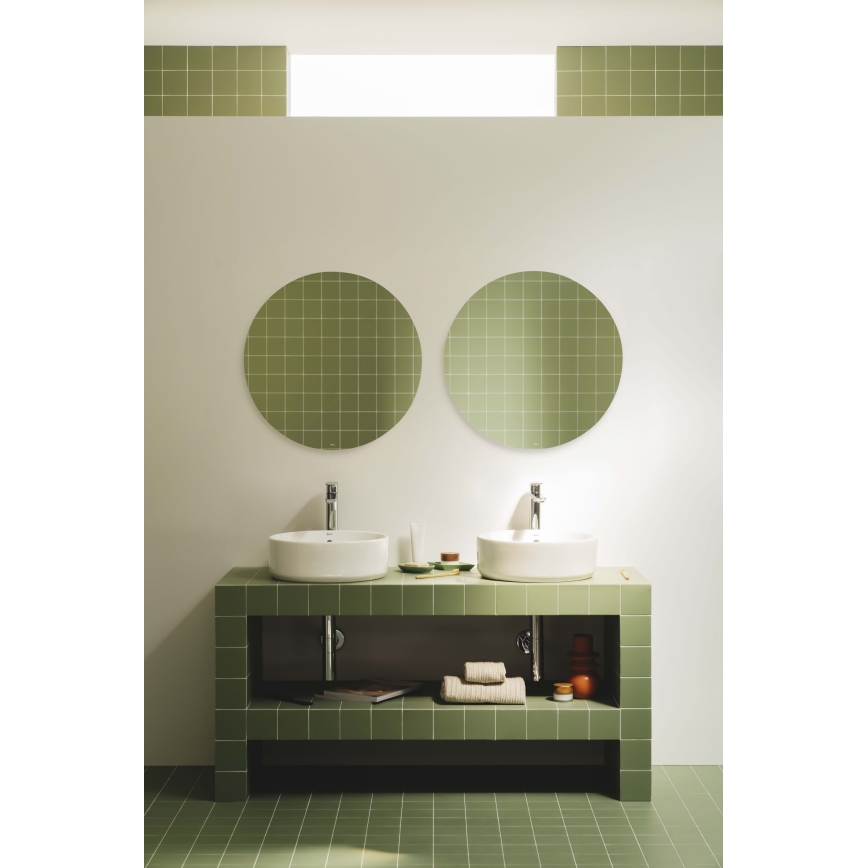 Roca A3270MJ000 - Lavatório de bancada GAP diâmetro 39 cm cerâmica/branco