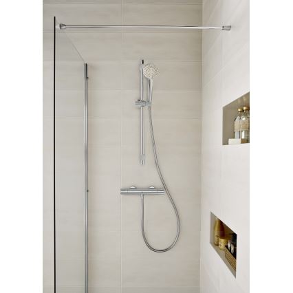 Roca A5A2E18C00 - Misturadora termostática para duche T-500 cromo brilhante