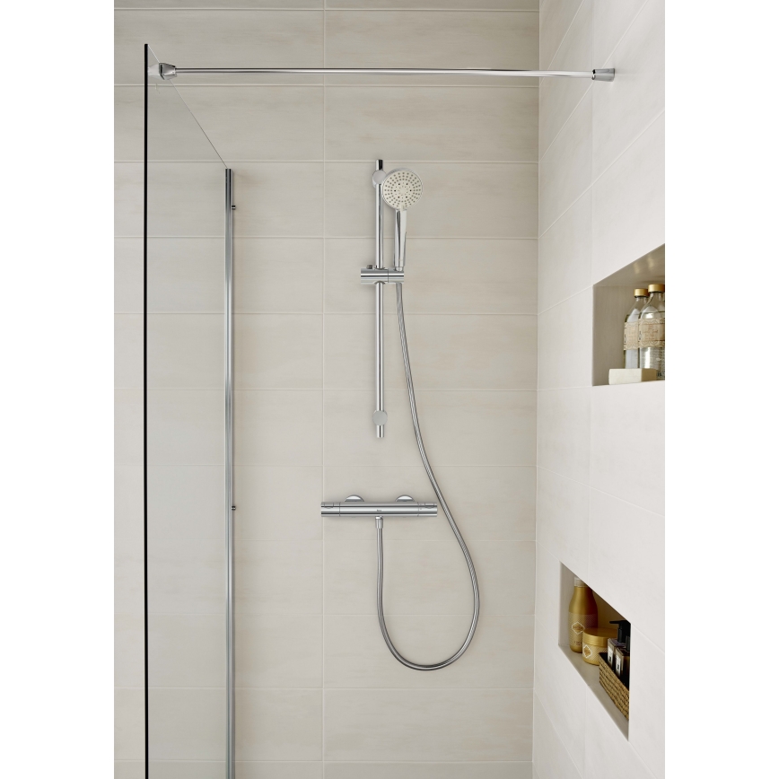 Roca A5A2E18C00 - Misturadora termostática para duche T-500 cromo brilhante