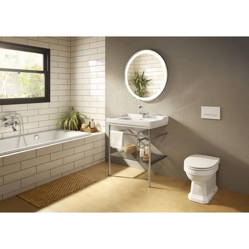 Roca A5A3A4BC00 - Misturadora para lavatório + válvula com transbordamento CARMEN 17,8 cm cromo brilhante