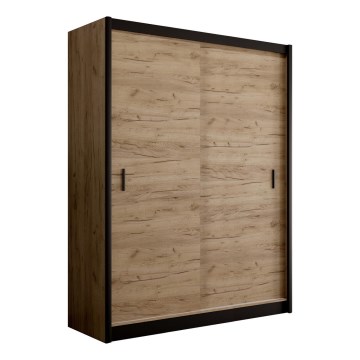 Roupeiro com portas deslizantes SAPHIRA 203x215 cm carvalho craft
