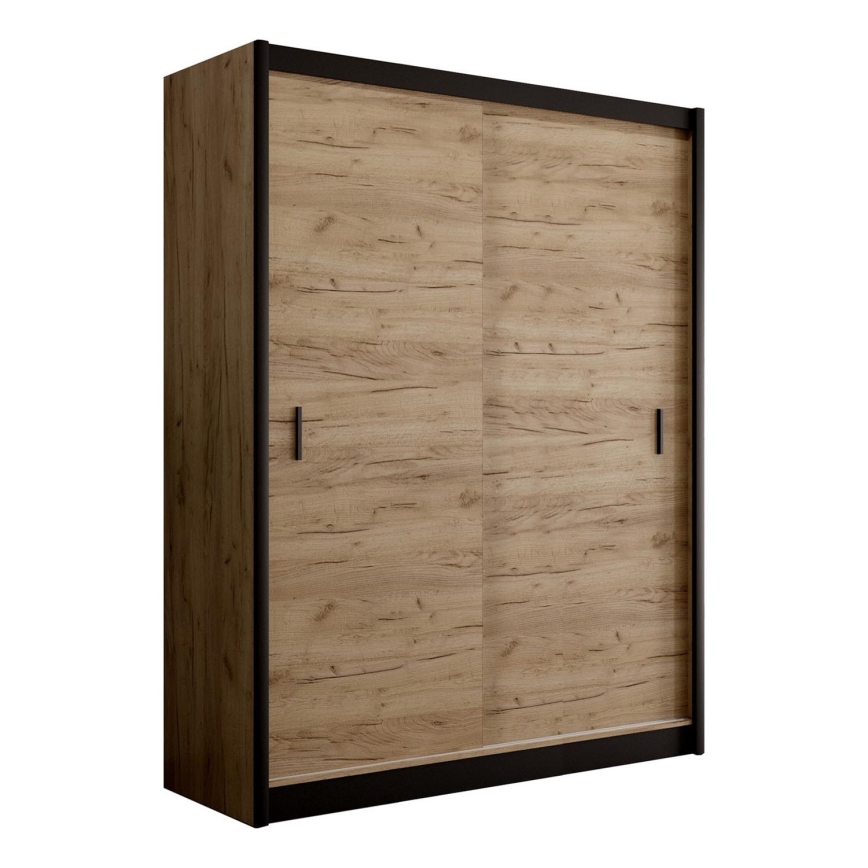 Roupeiro com portas deslizantes SAPHIRA 203x215 cm carvalho craft