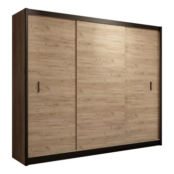 Roupeiro com portas deslizantes SAPHIRA 250x215 cm carvalho craft