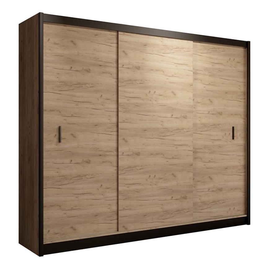 Roupeiro com portas deslizantes SAPHIRA 250x215 cm carvalho craft