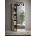 Roupeiro LENOR 91x209 cm branco/castanho