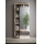 Roupeiro LENOR 91x209 cm branco/castanho