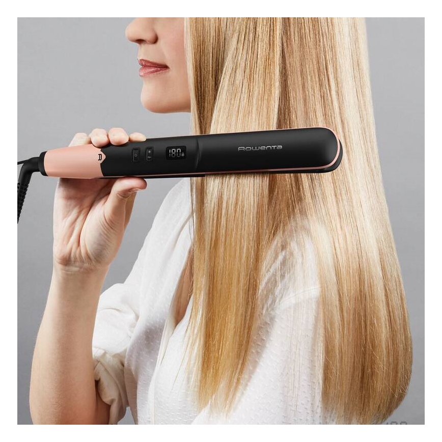 Rowenta - Alisador de cabelo com visor LCD EXPRESS SHINE 39W/230V