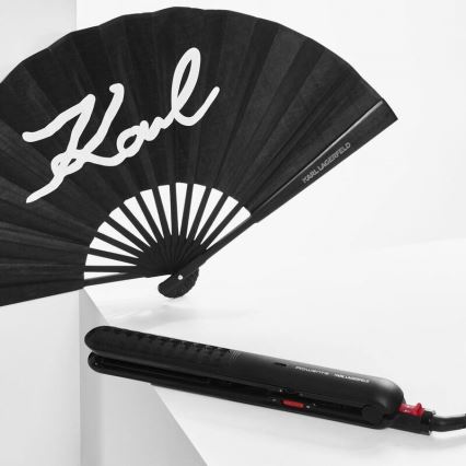 Rowenta - Alisador de cabelo KARL LAGERFELD OPTILISS preto