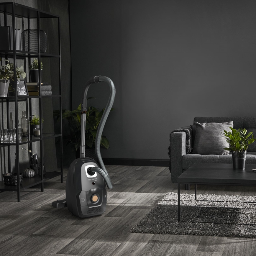 Rowenta - Aspirador com saco VERDE FORCE EFFITECH ECO TOTAL CLEAN 400W/230V preto