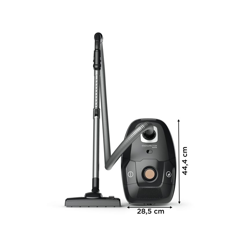 Rowenta - Aspirador com saco VERDE FORCE EFFITECH ECO TOTAL CLEAN 400W/230V preto