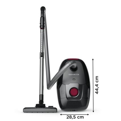 Rowenta - Aspirador com saco VERDE FORCE MAX ECO TOTAL CLASSIC 900W/230V preto