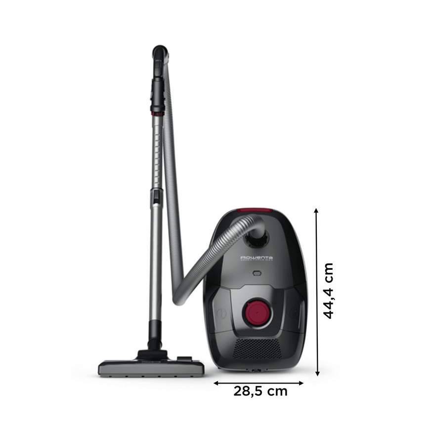 Rowenta - Aspirador com saco VERDE FORCE MAX ECO TOTAL CLASSIC 900W/230V preto