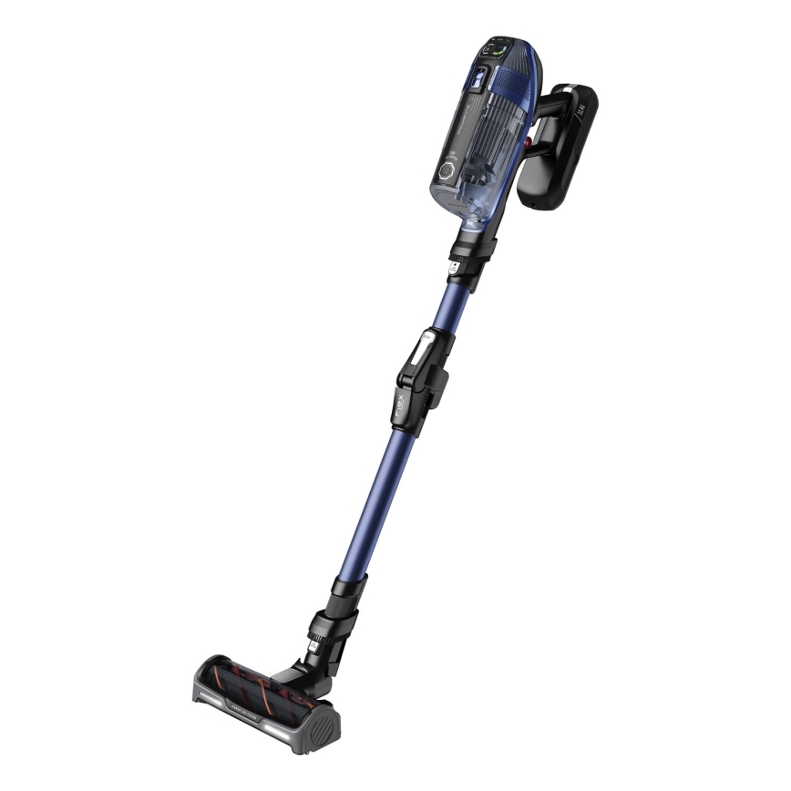 Rowenta - Aspirador de bastão com mopa X-FORCE FLEX ANIMAL AQUA AUTO 3em1 480W/32,4V 2500 mAh azul