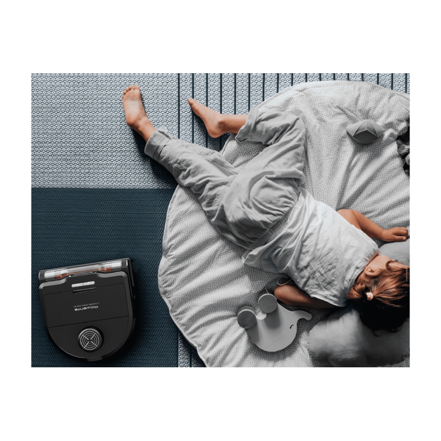 Rowenta - Aspirador robô inteligente com mopa X-PLORER S240+ AI Animal & Allergy Wi-Fi 5200 mAh