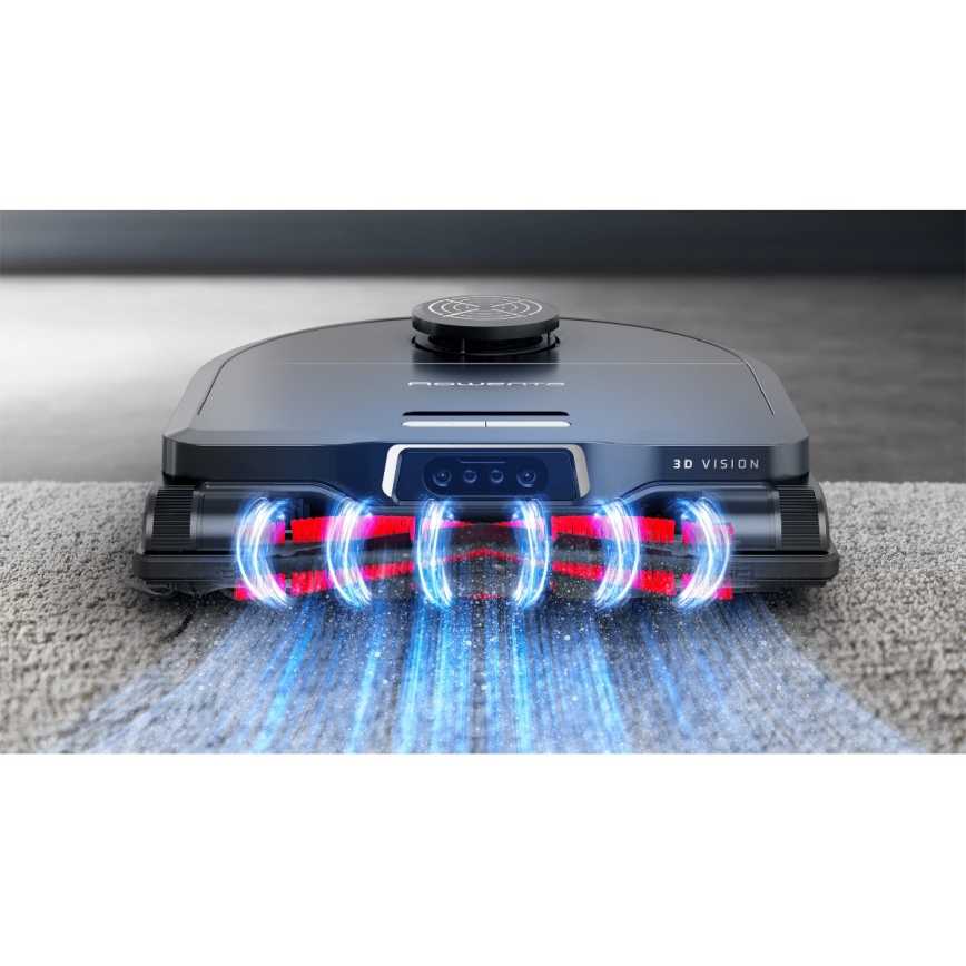 Rowenta - Aspirador robô inteligente com mopa X-PLORER S240+ AI Animal & Allergy Wi-Fi 5200 mAh