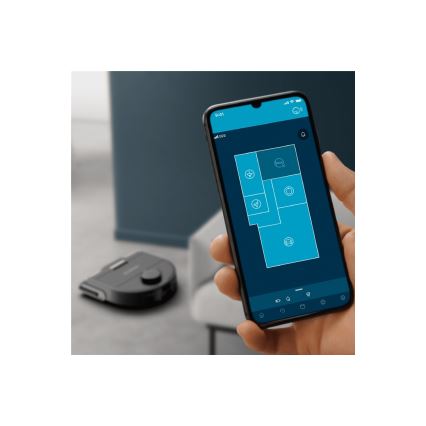 Rowenta - Aspirador robô inteligente com mopa X-PLORER S240+ AI Animal & Allergy Wi-Fi 5200 mAh