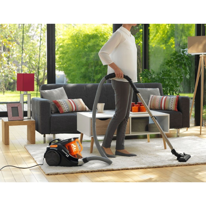Rowenta - Aspirador sem saco COMPACT POWER 1,5l 750W/230V preto/laranja