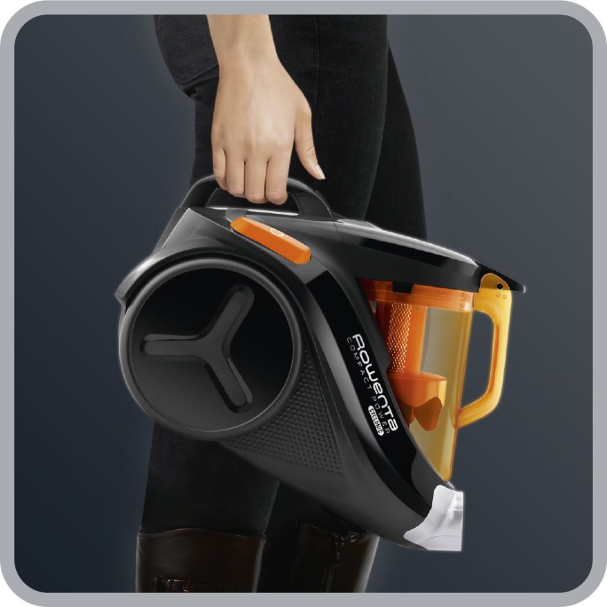 Rowenta - Aspirador sem saco COMPACT POWER 1,5l 750W/230V preto/laranja