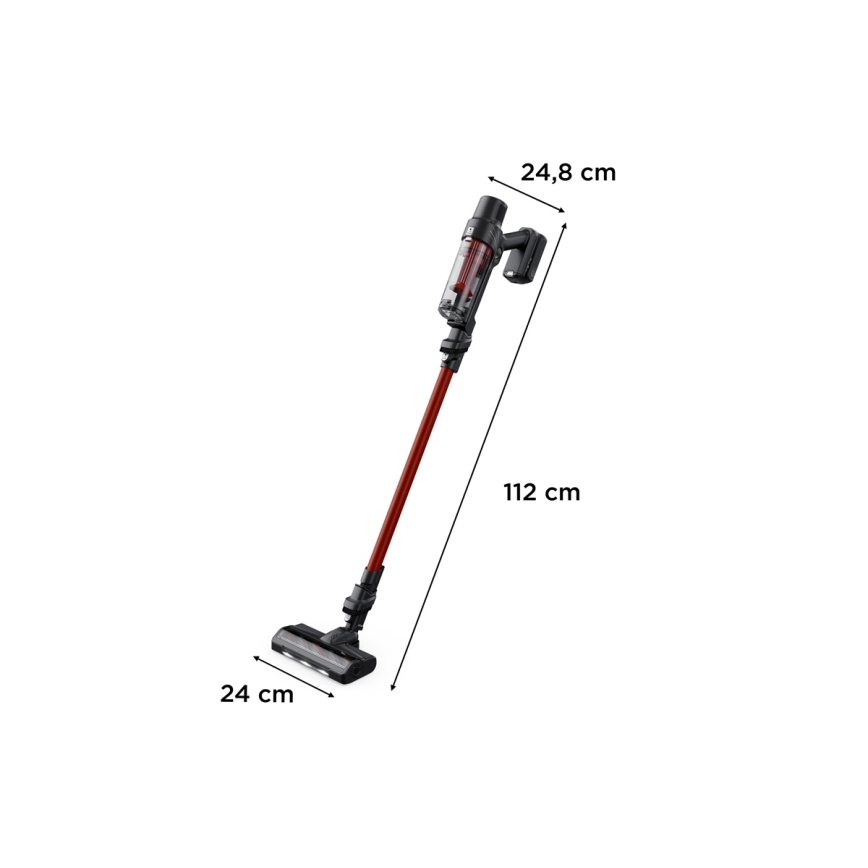 Rowenta - Aspirador vertical 2 em 1 X-PERT ANIMAL 140W/18V vermelho