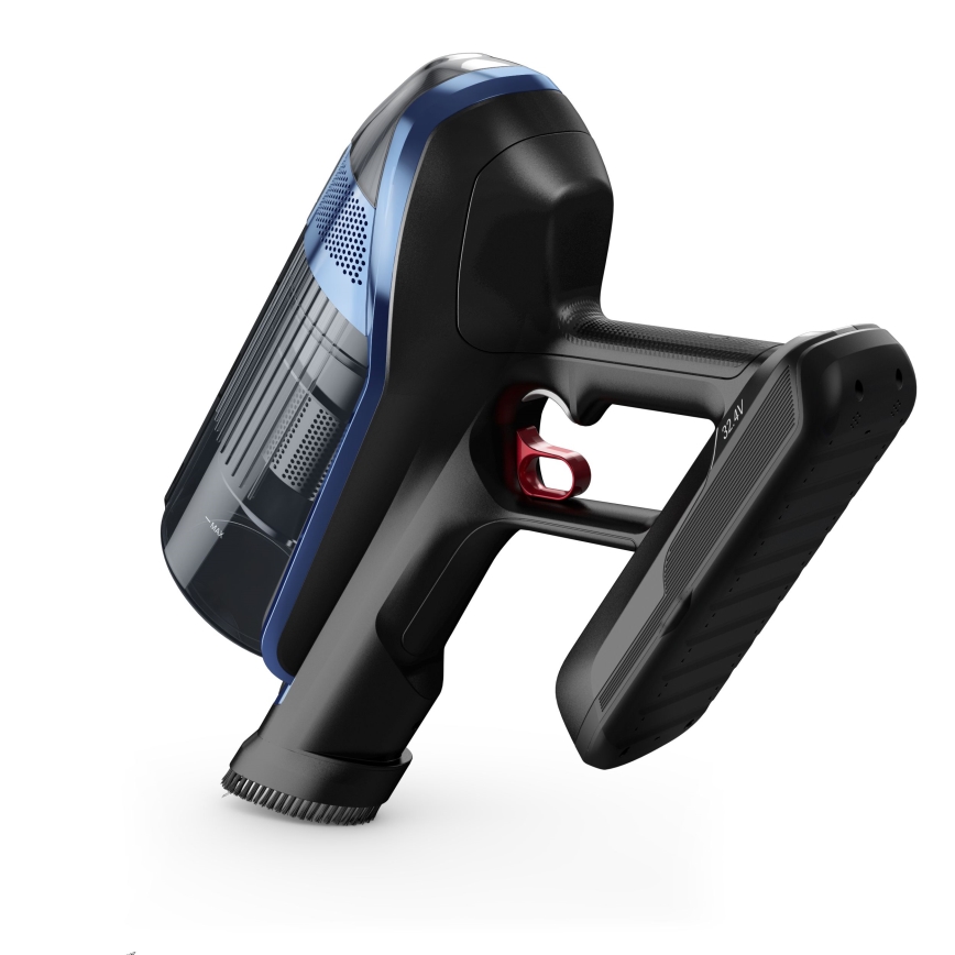 Rowenta - Aspirador de bastão com mopa X-FORCE FLEX ANIMAL AQUA AUTO 3em1 480W/32,4V 2500 mAh azul