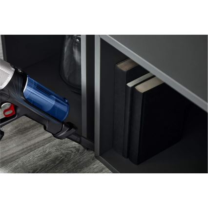 Rowenta - Aspirador vertical com mopa X-FORCE FLEX ANIMAL AQUA AUTO 4em1 250W/25,2V 2500 mAh preto/azul