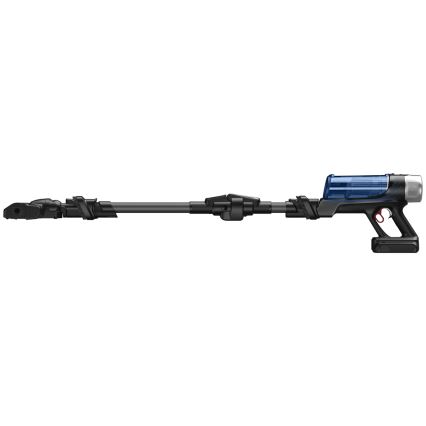 Rowenta - Aspirador vertical com mopa X-FORCE FLEX ANIMAL AQUA AUTO 4em1 250W/25,2V 2500 mAh preto/azul