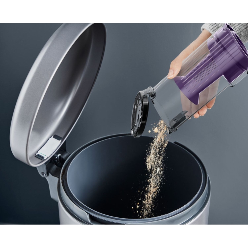 Rowenta - Aspirador vertical X-PERT 2em1 140W/18V 2500 mAh roxo