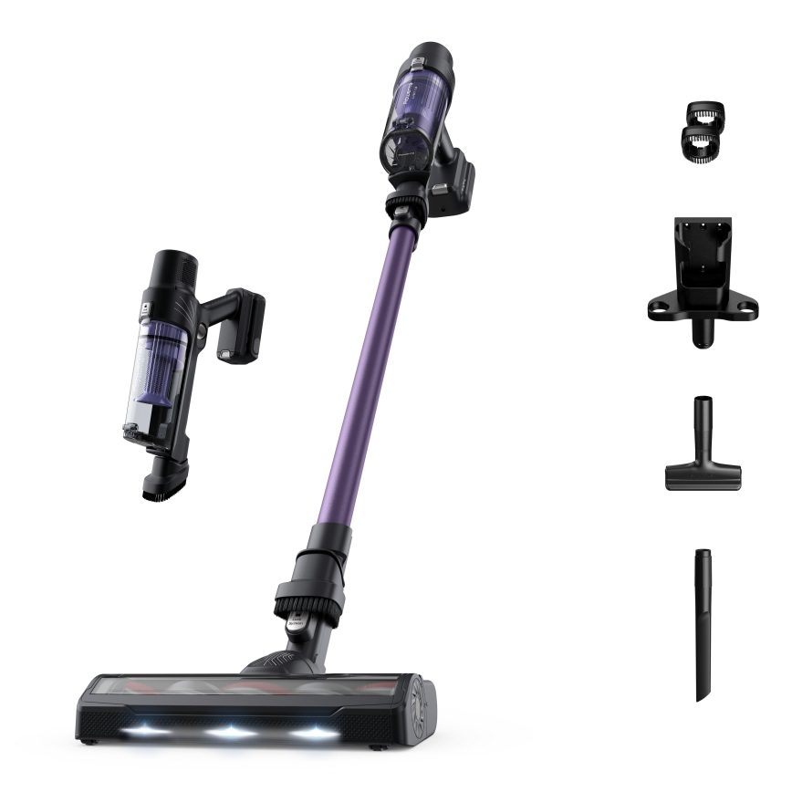 Rowenta - Aspirador vertical X-PERT 2em1 140W/18V 2500 mAh roxo