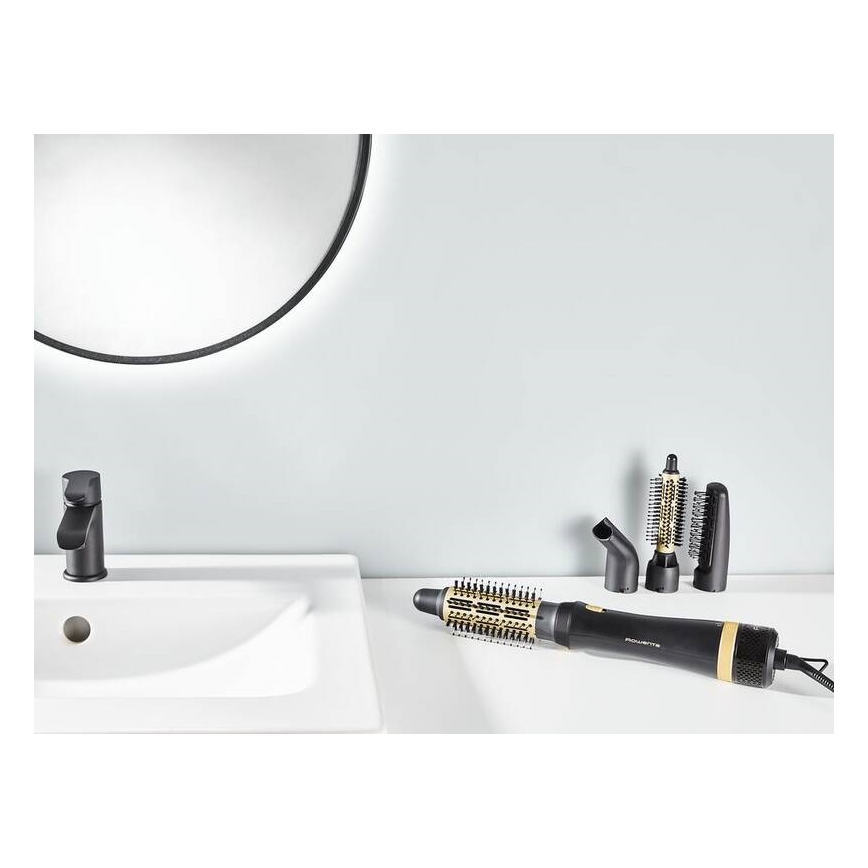 Rowenta - Escova de ar quente EXPRESS STYLE 800W/230V preto/dourada