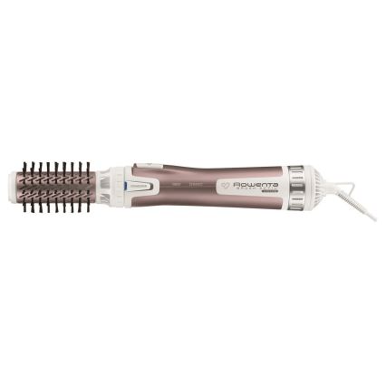 Rowenta - Escova rotativa para o cabelo PREMIUM CARE 1000W/230V rosa/branco