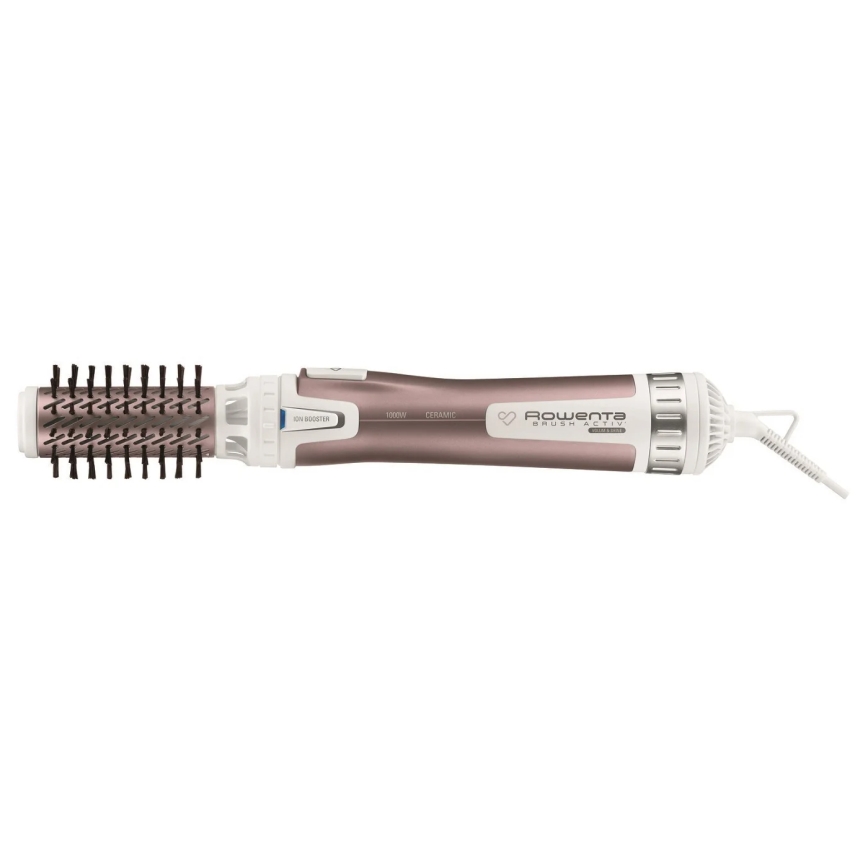 Rowenta - Escova rotativa para o cabelo PREMIUM CARE 1000W/230V rosa/branco