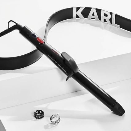Rowenta - Ferro de frisar KARL LAGERFELD 47W/230V preto