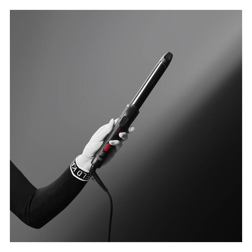 Rowenta - Ferro de frisar KARL LAGERFELD 47W/230V preto